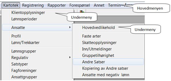 Elementene i vinduet De enkelte vinduene i programmet inneholder mange forskjellige elementer. Her forklares de viktigste av dem.