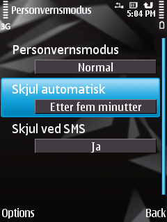 K A S P E R S K Y M O B I L E S E C U R I T Y 9. 0 F O R S Y M B I A N OS Ingen forsinkelse. Etter ett minutt. Etter fem minutter. Etter 15 minutter. Etter én time.