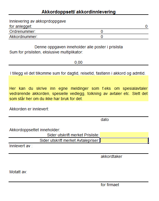 Nytt i akkordtariffen I årets lønnsoppgjør ble det gjort en del endringer i akkordtariffen. Ny tariff er ikke trykket enda, men her er de viktigste endringene.