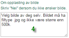 Velg ekstra felt for kontakten dersom du trenger dette. Disse feltene vil komme i kommentarfeltet til den påmeldte i Medarbeideren.