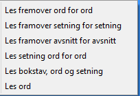 Bli kjent med CD-ORD Les med CD-ORD Les opp CD-ORD kan gi opplesning fra alle Windows-program. Du kan f.eks få lest opp fra Internett, Word, notisblokk, mail, Facebook eller en læringsplattform.