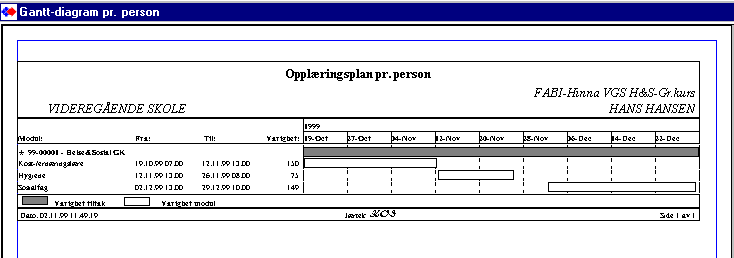 Kurspåmelding direkte fra kandidat-skjema (Kursmodulen og bl.a. kurspåmelding beskrives detaljert i egen manual for VigoVoksen Kursmodulen) Herfra gis det adgang til eventuelle planlagte kurs innen aktuelle programområder.