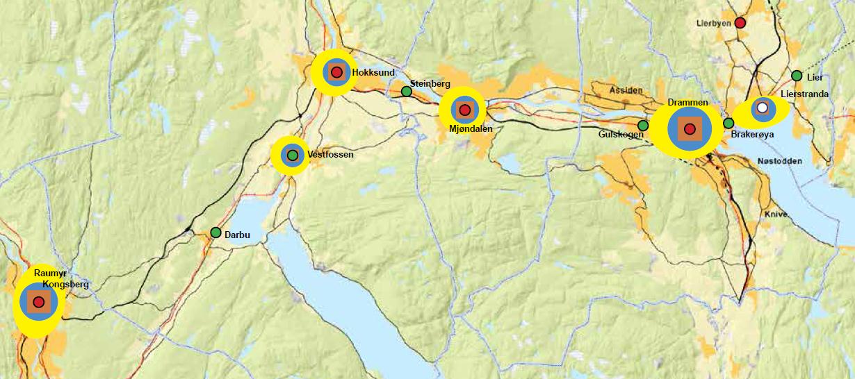 3 Areal- og transportplaner for Buskerudbyen 3 Areal- og transportplaner for Buskerudbyen 3.