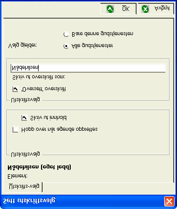 Utskriftsvalg, liturgiske ledd Marker et liturgisk element i detaljplan-vinduet. høyre musetast Velg Utskriftsvalg. Velg om leddet skal hoppes over ved opprettelse agende.