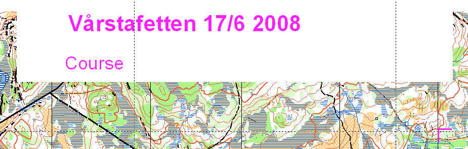 Så: Velg kode H12 og plasser overskriften (for den aktuelle løypa) på kartet på en ledig plass/i det hvite rektangelet. La det stå Course.