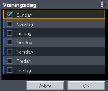 Projektering av bilder i lysbildefremvisning 2. Velg [Standardinnstillinger 2] og trykk på [ ]-knappen. NO DHY101 3. Velg [strøm tidsur] og trykk så [Enter]. 4.