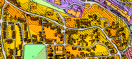 PLANPROSESSEN Gjeldende planer Kommuneplan Formål Nåværende bebyggelse og anlegg Hensynssoner for støy. Reguleringsplan Reguleringsplan for del av Slettheia, planid.