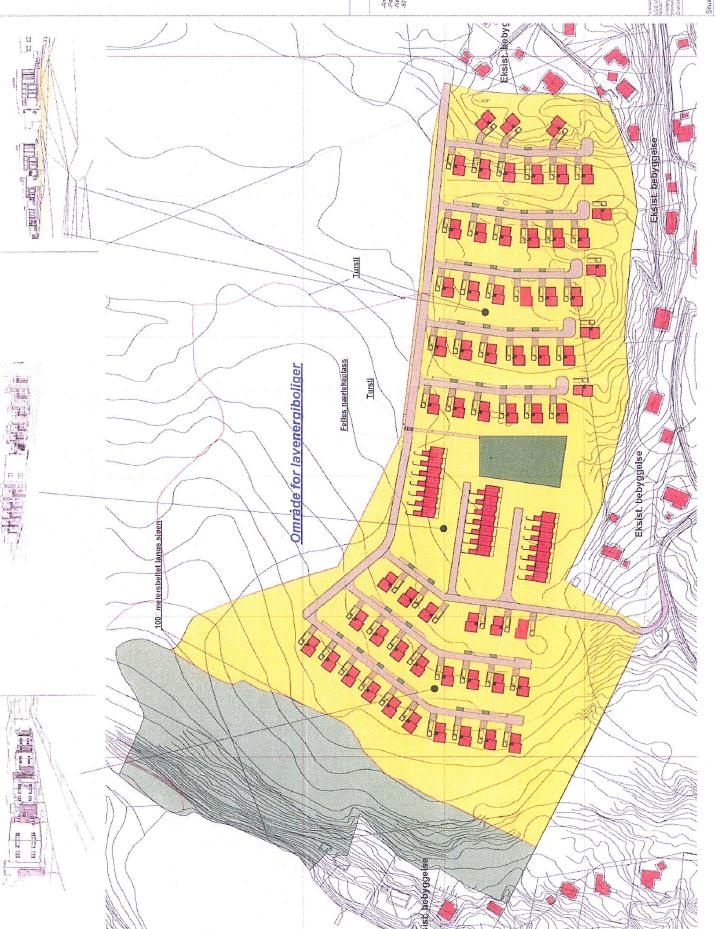 Område 2c7 Dammen Kleiva Hallangen, g/bnr. 18/2 Oversiktskart Detaljkart Jpost nr(e) 77, 125 Antall vedlegg Ønsket arealformål Gjeldende planstatus Bebyggelse og anlegg boligbebyggelse Uregulert.