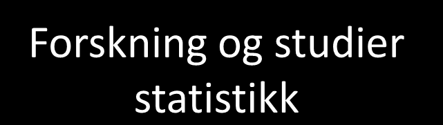 Kilder til relevante og holdbare data Forskning og studier statistikk