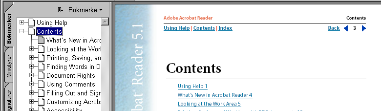 Bruke Hjelp Bruke Hjelp Innhold Stikkordregister Tilbake 1 Bruke Hjelp Bruke elektronisk Hjelp Programvaren Adobe Acrobat Reader 5.