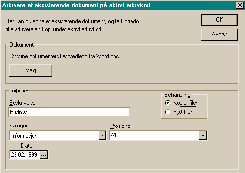 105 Corrado hjelp Dokument ID og Filnavn er navnet på den filen som representerer dette dokumentet i mappen Dokumenter som du finner i Windows Utforsker under det området som Corrado ble installert.