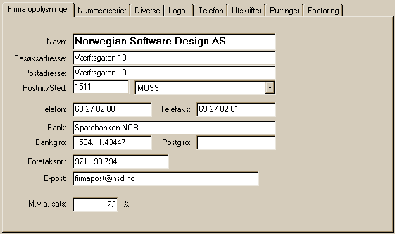 Grunndata 46 Klikk plusstegnet for å legge til en post, minus for å slette en post, og pilen for å aktivere mulighet for endring av en post.