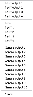 Tariffutganger eller generelle utganger kan tilsluttes til en eller flere aktuatorer, Room Manager innganger, Home Manager datapunkter eller datapunkter til kommunikasjonsgrensesnittet.