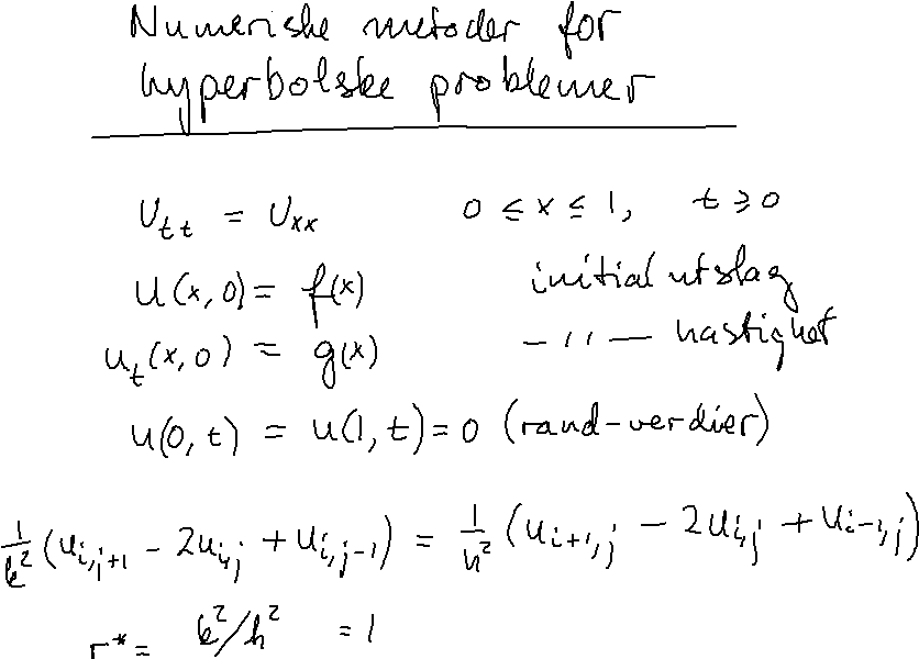 Numeriske løsninger for