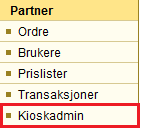 Kioskadmin På kioskadmin kan du se en liste over dine fotokiosker. Her vises KioskID, kiosk-navn, Eier av kiosk og siste innsjekking av kiosken.