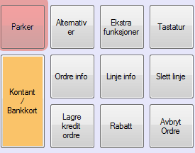 Ordre 9.3 Parkerte ordre I kassevinduet kan man parkere en ordre. Ordren kan da senere hentes frem igjen og gjøres ferdig i ordrebildet.