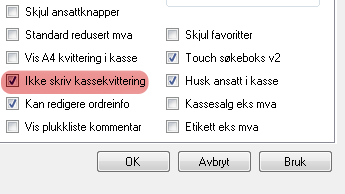 Appendiks J Kvitteringer 21 Appendiks J Kvitteringer Det er mange måter å sette opp kvitteringer på. I dette kapittelet forklares noen av oppsettene.