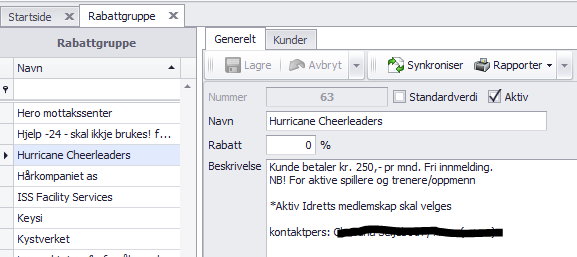 Rabattgrupper Mange sentre har rabattordninger for studenter, barn, pensjonister og andre grupperinger. Medlemmer kan bare være med i én rabattgruppe.