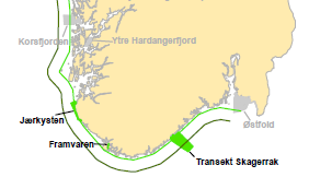 3.3 Andre miljøverdier 3.3.1 Strand Kyststrekningen på Vestlandet er variert. Vanligst forekommende er svaberg og klippestrand, men det finnes også områder med sammenhengende sandstrand.