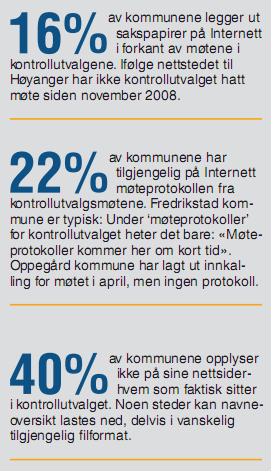 Hvordan kan noen følge med pået utvalg der sakslistaer