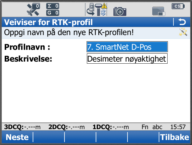 eks SmartNet D-Pos (Beskrivelse: Desimeter nøyaktighet).