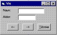 MsgBox "Datafila opprettes" PostNr = 1 Open FilNavn For Random As #1 Len = Len(Post) Private Sub CmdTilbake_Click() Close #1 Form2.Hide Form1.