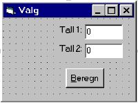 Variabler og datatyper Enkelt kan vi si at en variabel er et område i datamaskinens hukommelse som vi får adgang til via et navn (navnet utgjør adressen).