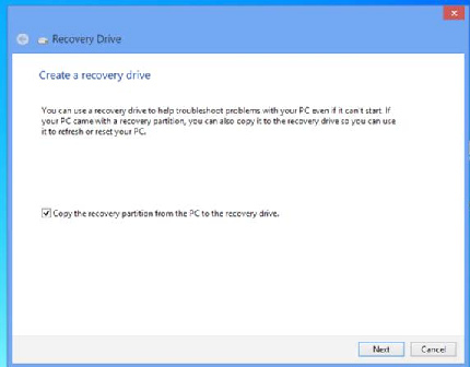3. Klikk pårecovery (Gjenoppretting) > Create a recovery drive (Opprett en gjenopprettingsplate). 4.