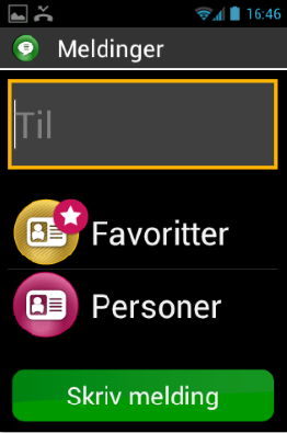 Meldinger Med "Meldinger" -programmet kan du sende og motta tekst- eller multimediameldinger, eller med andre ord SMS- og MMS-meldinger. Hvordan sende en melding? 1.