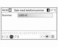 Navigering 79 Når oppføringen er tilstrekkelig entydig, vises det en liste med mulige spesialdestinasjoner. Det kan noen ganger være nødvendig å velge j for å vise listen.