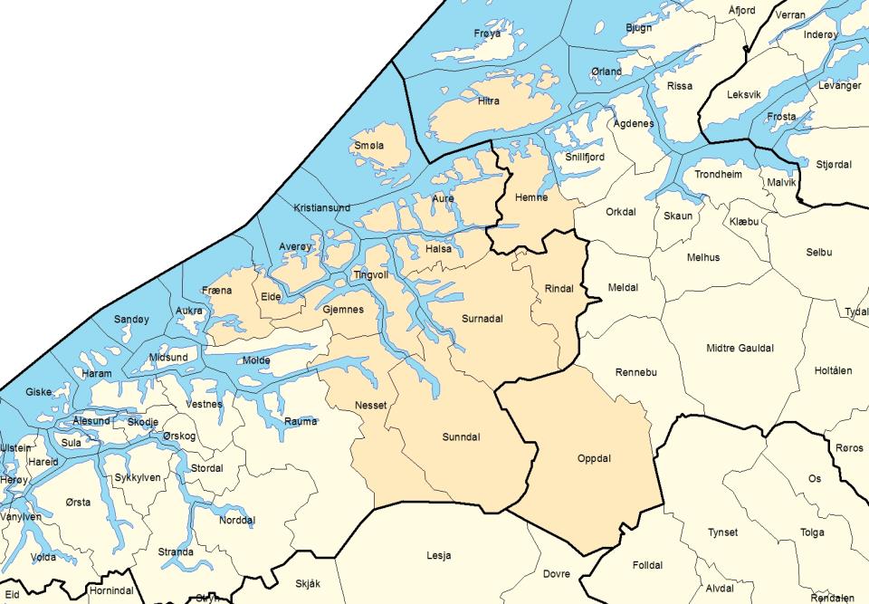 Kommunestruktur på Nordmøre
