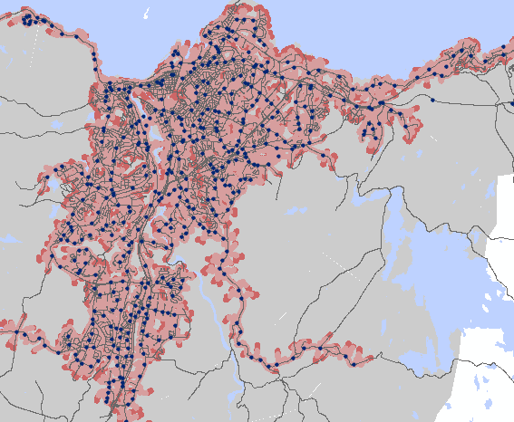 44 omtrent i traseen til dagens Rute 5.