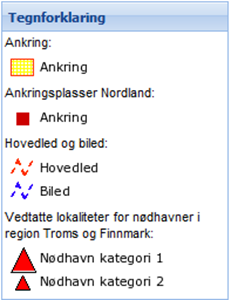 Videre er det i regionen havner for ankring og nødhavner, se figur under Figur 6.4 Andre havner i Midt-Troms 6.6. Luftfart Nord-Norge er på bakgrunn av lange avstander den landsdel som i størst grad er av er avhengig av luftfart.