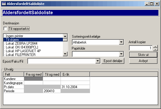 92 Quick Brukerkonferansen Eventuelle feil korrigeres på vanlig måte med korreksjonsbilag. 6.8 Rapporter Det finnes en rekke regnskapsrapporter tilgjengelig i QuickNG.