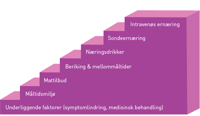 Faktorer som påvirker matinntaket Måltidsmiljø - Atmosfæren rundt måltidene: Rommet: Møbler, belysning, lyd, luft, lukt, hvor