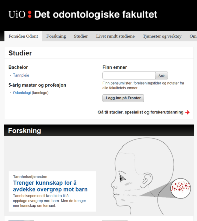 Tannhelsepersonell har mulighet for å studere barnet generelt Vi bør legge merke til : Blåmerker, hode - hals regionen Sår på tunge, kinn-slimhinne, gane, leppebånd, tannskader Uflidd Brannsår Vondt