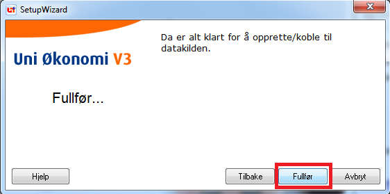 Nå er programmet tilkoblet serveren med databasen. Du vil nå komme inn i Påloggingsmenyen til programmet (som vist under) når du går inn i programmet.