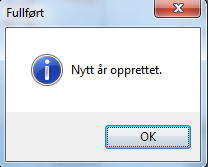 Huk av i samtlige 4 bokser som vist under. Trykk på Ja. Programmet jobber deretter med prosedyrene i litt tid, og dersom alt går som det skal så kommer det siste informasjonsvinduet opp.