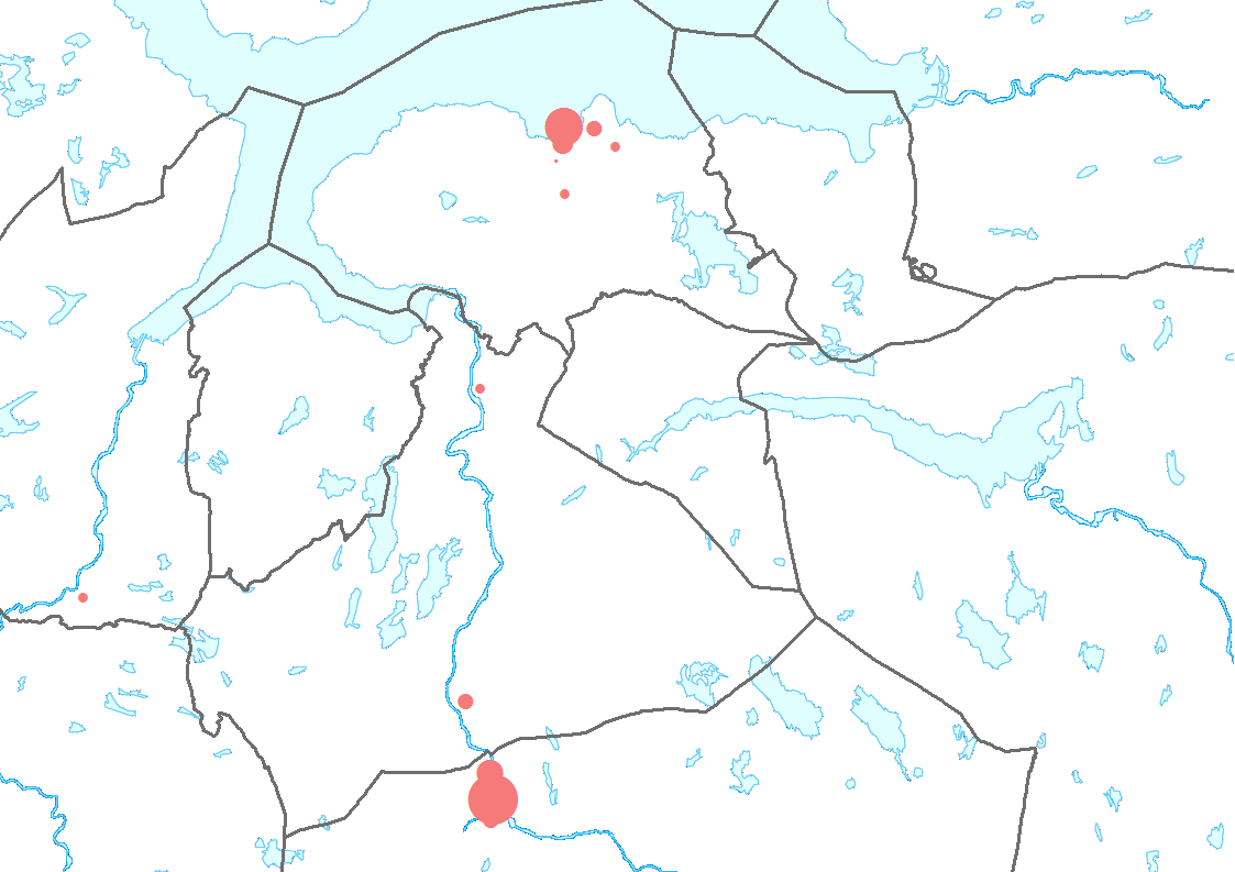 Døme på lokale forskjellar i