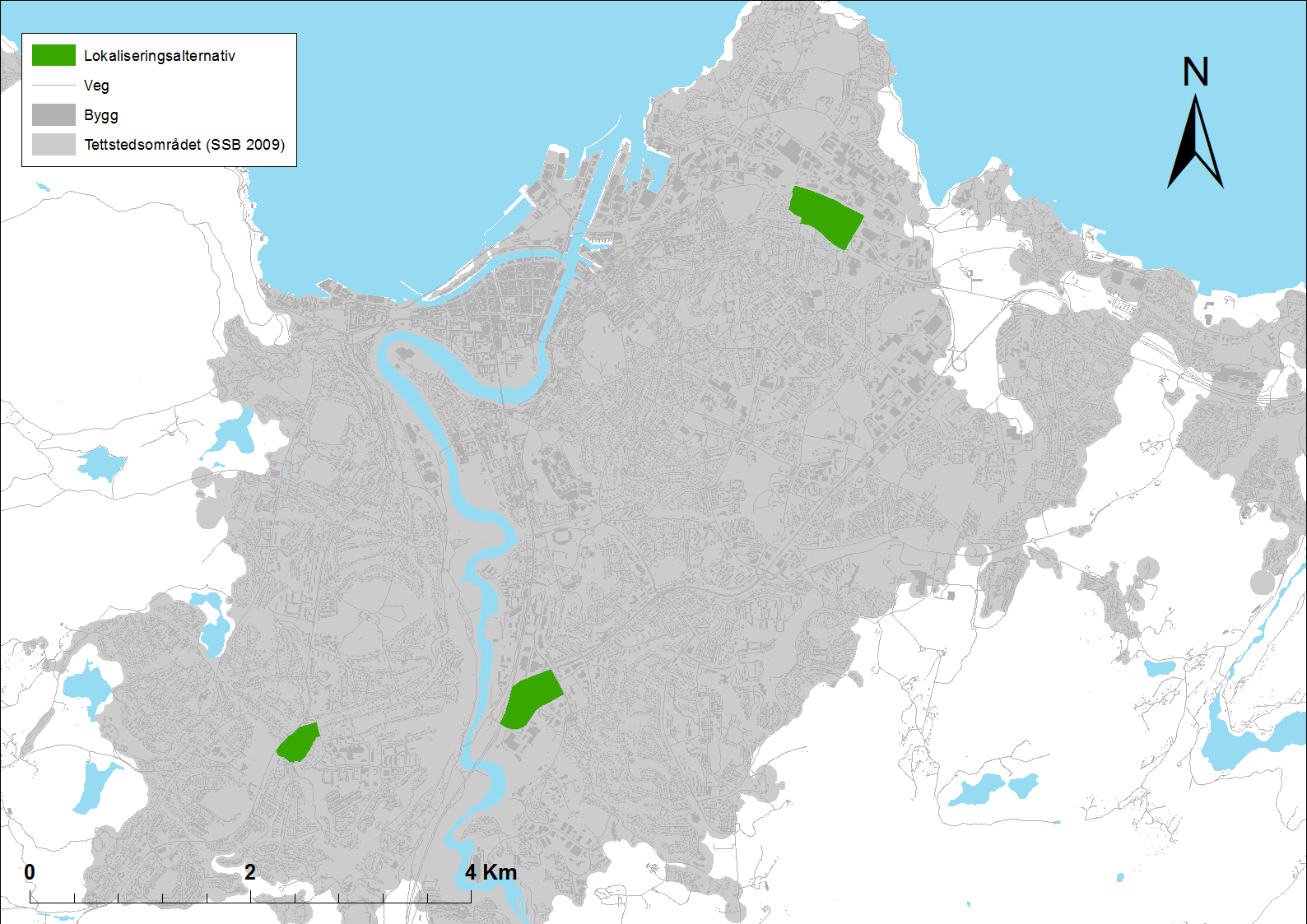 Døme på lokalreiseandel Ansatte i grunnkretssone Bosatte i grunnkretssone Lokalt ansatte i grunnkretsso ne Andel lokalt ansatte i dag Lokalreiseandel ved 300