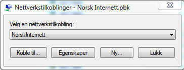 9. Klikk på «OK» også «OK» en gang til. 10. Klikk på «Koble til...». 9.