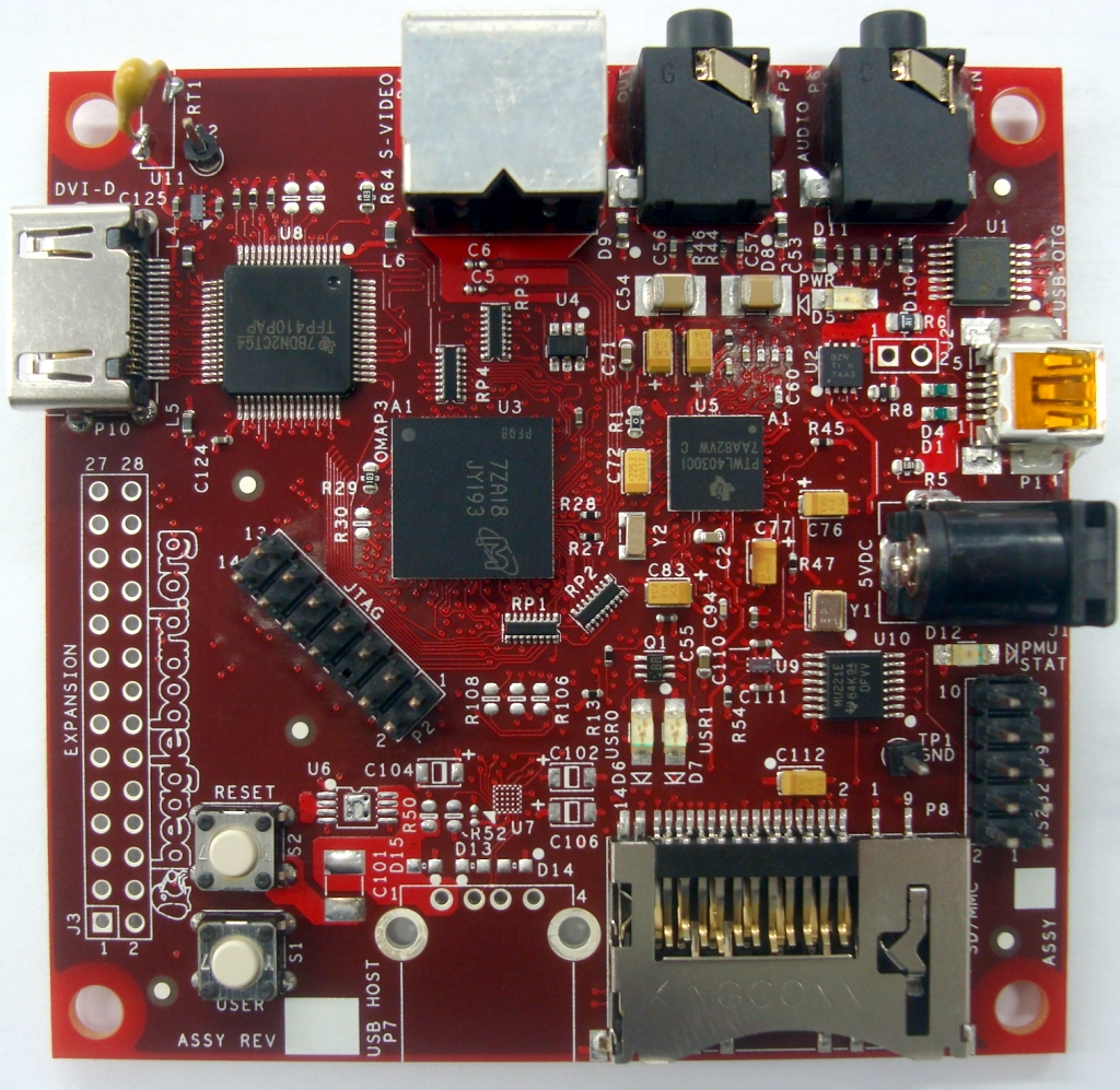 5.2. VALG AV HARDWARE 33 Figur 5.1: Beagle Board Figur 5.2: Mulig design basert på Beagle Board Et tredje alternativ blir også presentert.