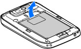 Konfigurere enheten Konfigurer Nokia E63 i følge disse instruksjonene. Sette inn SIM-kortet og batteriet 1.