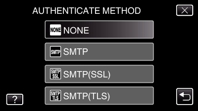 Bruke Wi-Fi 5 Trykk på SENDER'S EMAIL 7 Trykk på SMTP PORT (ikke nødvendig hvis du har Gmail) 0 Skriv inn e-postadressen og trykk SET 0 Endre SMTP-portnummer (om nødvendig) og trykk SET 0 Trykk på