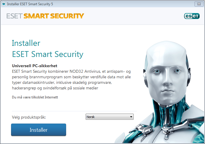 2. Installasjon ESET Smart Security kan installeres på datamaskinen din på flere måter.