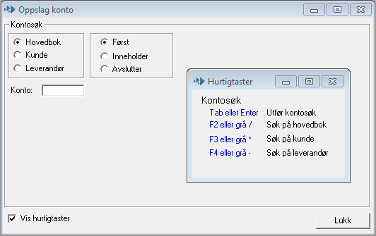 Kontering Konteringsbildet er tenkt brukt registreres.