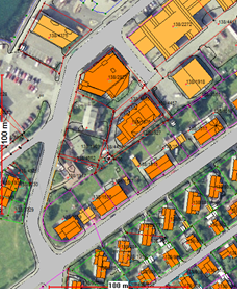 Kart som viser området Reguleringsplan (utsnitt) Forslaget til endringer framkommer av notat med vedlegg fra Arkitektstudio AS, datert 16.04.2012, som følger saken som trykt vedlegg.