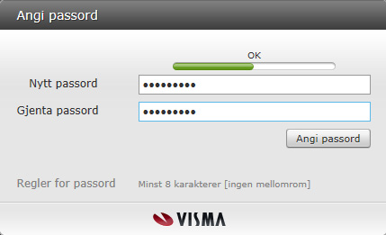 INNLOGGING Ved førstegangs pålogging er det viktig å opprette bruker og passord. Trykk på Glemt passordet? på innloggingssiden.