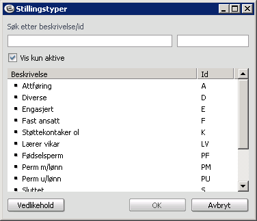 Ved å bla med "PgUp" og "PgDn", når markøren står i feltet for Artnr, ser du de ulike faste transaksjonene som er registrert her.