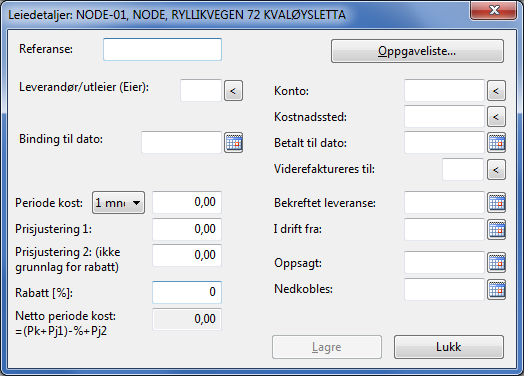 2. Fyll inn feltet kommune. Hvis du nå trykker på knappen Søk vil du få en liste over alle gateadressene i kommunen som du kan velge i. 3.